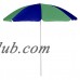 Beach Umbrella 6ft Polyester (Light Blue, Dark Blue, Big Sectors) (1 Count) (1/pkg) Pkg/1   